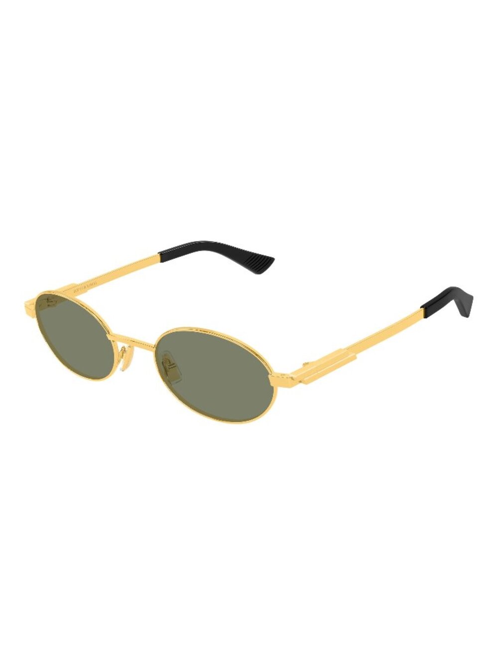New Bottega Veneta Unisex Sunglasses Gold Green Lens Metal Frame BV1470S 004 52